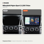 Mitsubishi Pajero Sport 2 / L200 (2008–2016) – Autoradio mit Wireless CarPlay & Android Auto
