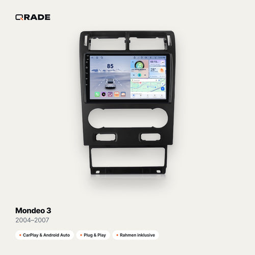 Mondeo 3 2004–2007 – Autoradio mit Wireless CarPlay & Android Auto