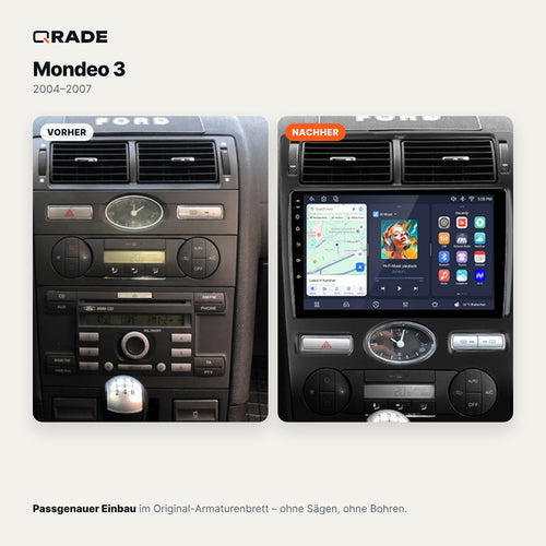 Ford Mondeo 3 (2004–2007) – Autoradio mit Wireless CarPlay & Android Auto