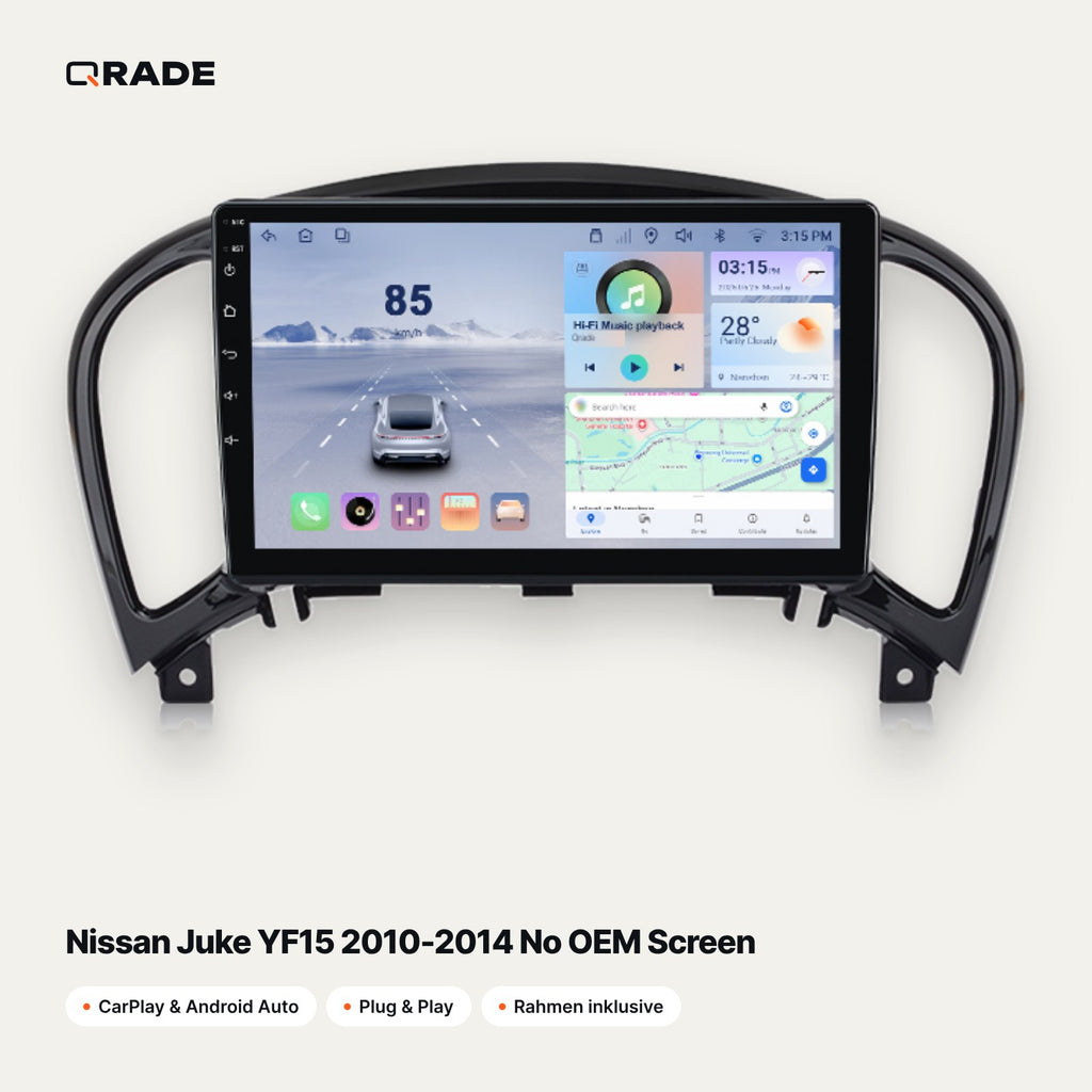 Nissan Juke YF15 2010-2014 No OEM Screen CarPlay Radio