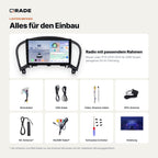 Nissan Juke F15 (2010–2014) ohne Original-Display – Autoradio mit Wireless CarPlay & Android Auto