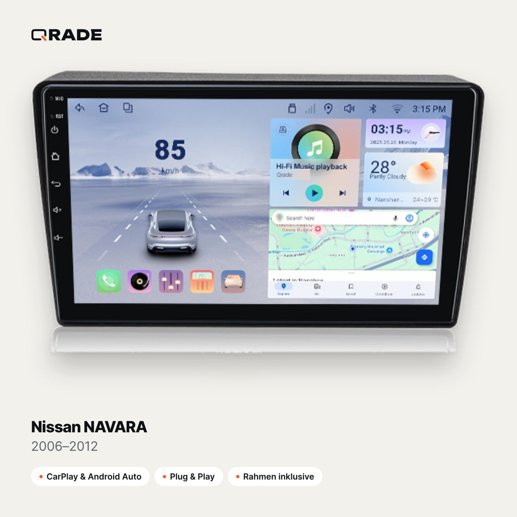 Nissan NAVARA 2006–2012 CarPlay Radio