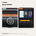 Nissan Navara D40 (2006–2012) – Autoradio mit Wireless CarPlay & Android Auto (Rahmen NAVARA612-2)