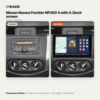 Nissan Navara NP300 mit 4,3-Zoll-Display – Autoradio mit Wireless CarPlay & Android Auto