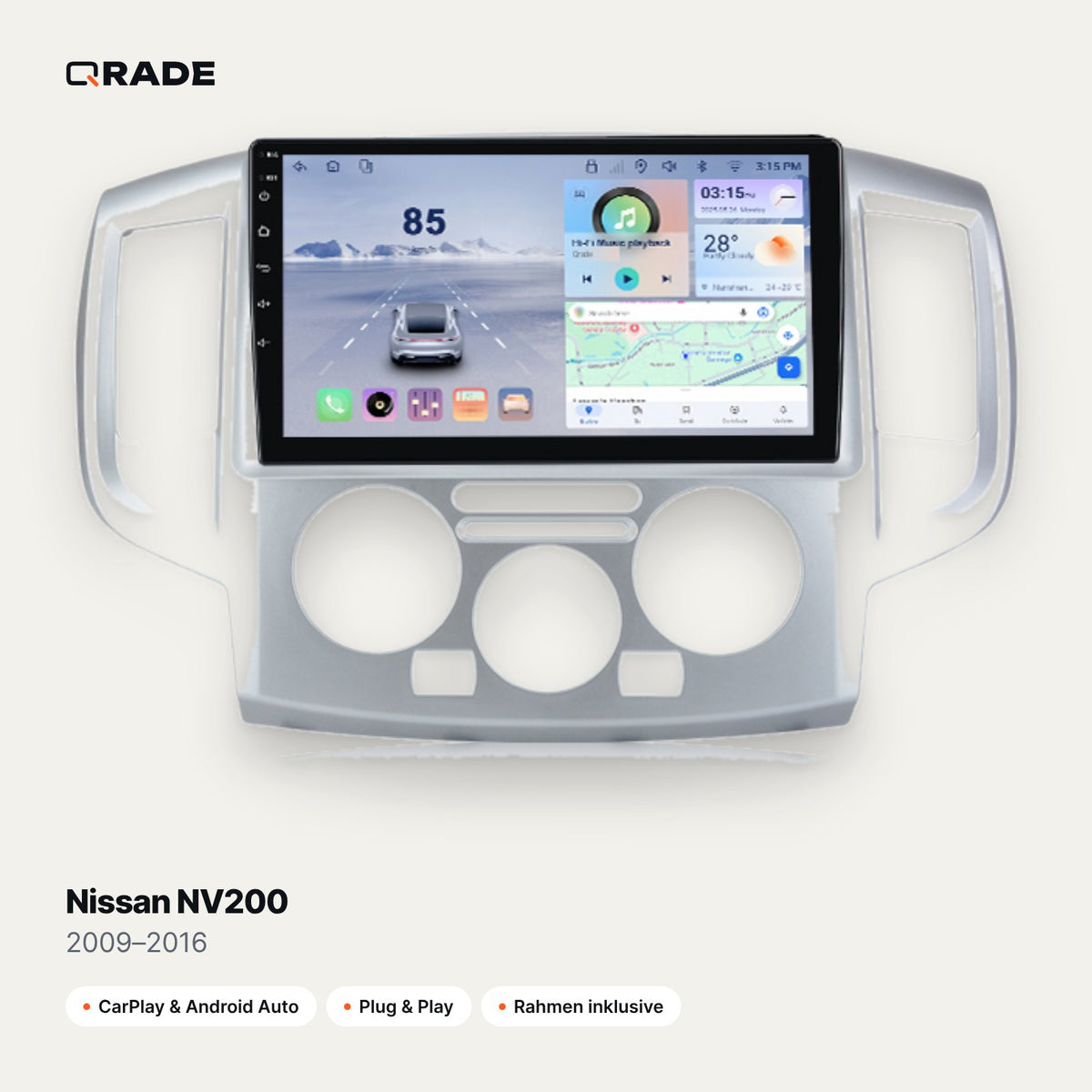 Nissan NV200 2009–2016 CarPlay Radio