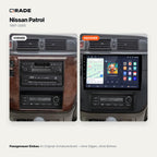 Nissan Patrol Y61 (1997–2005) – Autoradio mit Wireless CarPlay & Android Auto