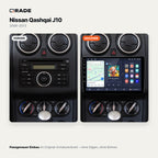 Nissan Qashqai J10 (2006–2013) – Autoradio mit Wireless CarPlay & Android Auto (Rahmen QASHQAI063 A)
