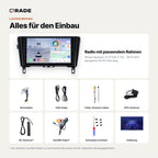 Nissan Qashqai J11 / X-Trail T32 (2013–2017) – Autoradio mit Wireless CarPlay & Android Auto (Rahmen Qashqai145 A/B)