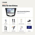Nissan Qashqai / X-Trail (2014–2017) – Autoradio mit Wireless CarPlay & Android Auto