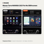 Nissan Navara (2021) ohne Original-Display – Autoradio mit Wireless CarPlay & Android Auto