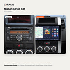 Nissan X-Trail T31 (2007–2015) – Autoradio mit Wireless CarPlay & Android Auto