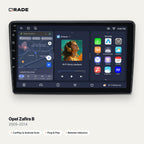 Qrade Autoradio für Opel Zafira B (2005–2014) mit Wireless CarPlay & Android Auto