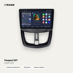 Qrade Autoradio für Peugeot 207 (2006–2015) mit Wireless CarPlay & Android Auto