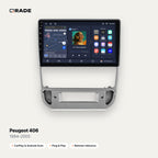 Qrade Autoradio für Peugeot 406 (1994–2005) mit Wireless CarPlay & Android Auto