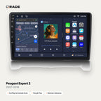 Qrade Autoradio für Peugeot Expert 2 (2007–2016) mit Wireless CarPlay & Android Auto