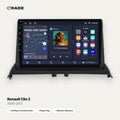 Qrade Autoradio für Renault Clio 2 (2000–2012) mit Wireless CarPlay & Android Auto