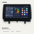 Qrade Autoradio für Renault Clio 3 (2005–2014), Standard mit Wireless CarPlay & Android Auto