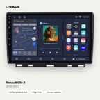 Qrade Autoradio für Renault Clio 5 (2019–2021) mit Wireless CarPlay & Android Auto