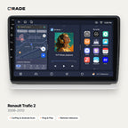 Qrade Autoradio für Renault Trafic 2 (2006–2010) mit Wireless CarPlay & Android Auto
