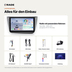 Seat Altea (2004–2015) – Autoradio mit Wireless CarPlay & Android Auto