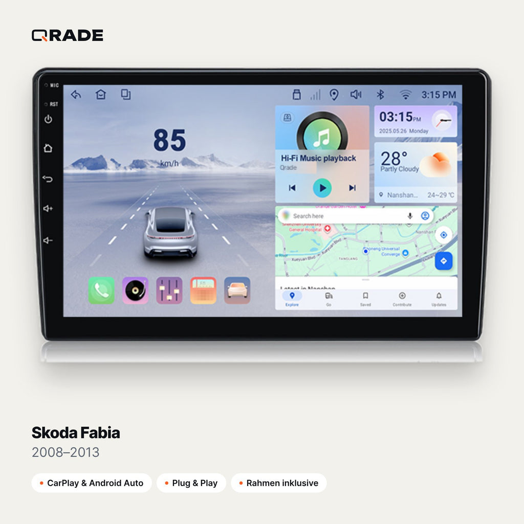 Skoda Fabia 2008–2013 CarPlay Radio