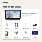 Škoda Superb 2 (2008–2015) – Autoradio mit Wireless CarPlay & Android Auto