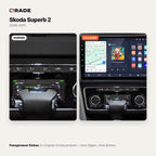 Škoda Superb 2 (2008–2015) – Autoradio mit Wireless CarPlay & Android Auto