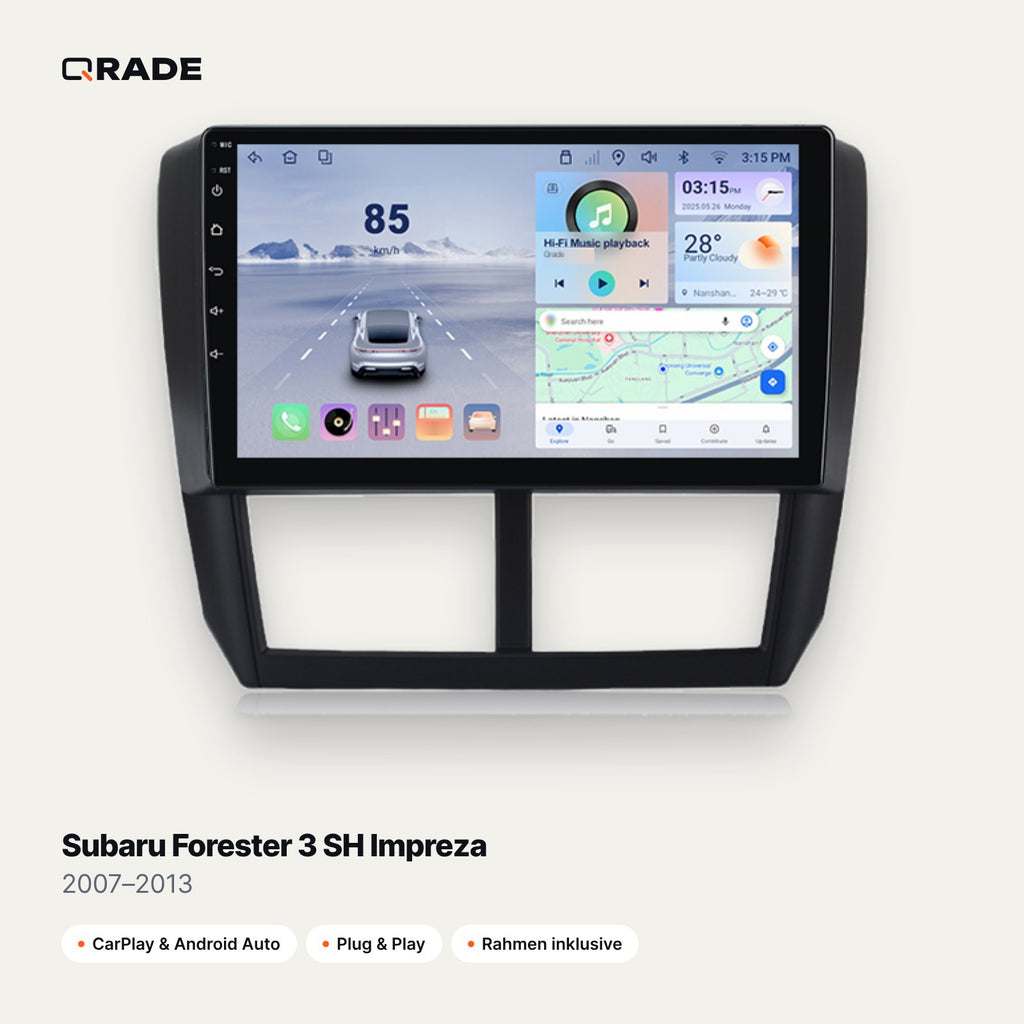 Subaru Forester 3 SH Impreza 2007–2013 CarPlay Radio