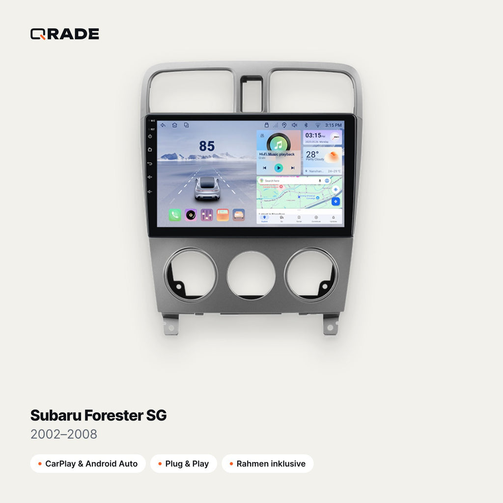 Subaru Forester SG 2002–2008 CarPlay Radio