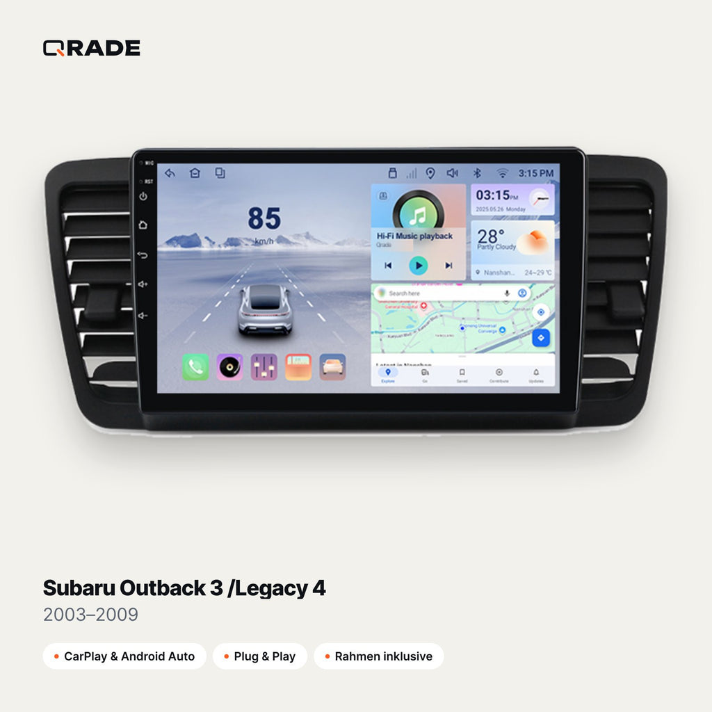Subaru Outback 3 /Legacy 4 2003–2009 CarPlay Radio