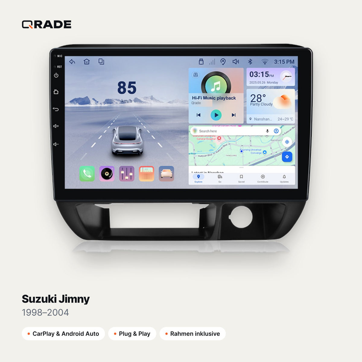 Suzuki Jimny 1998–2004 CarPlay Radio