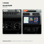 Suzuki Swift (2003–2010) – Autoradio mit Wireless CarPlay & Android Auto