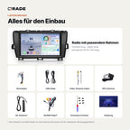 Toyota Prius (2009–2016) – Autoradio mit Wireless CarPlay & Android Auto
