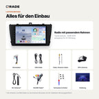 Toyota Avensis T27 (2008–2015) – Autoradio mit Wireless CarPlay & Android Auto (Rahmen Avensis085-B)