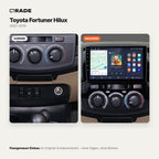 Toyota Hilux / Fortuner (2007–2015) – Autoradio mit Wireless CarPlay & Android Auto