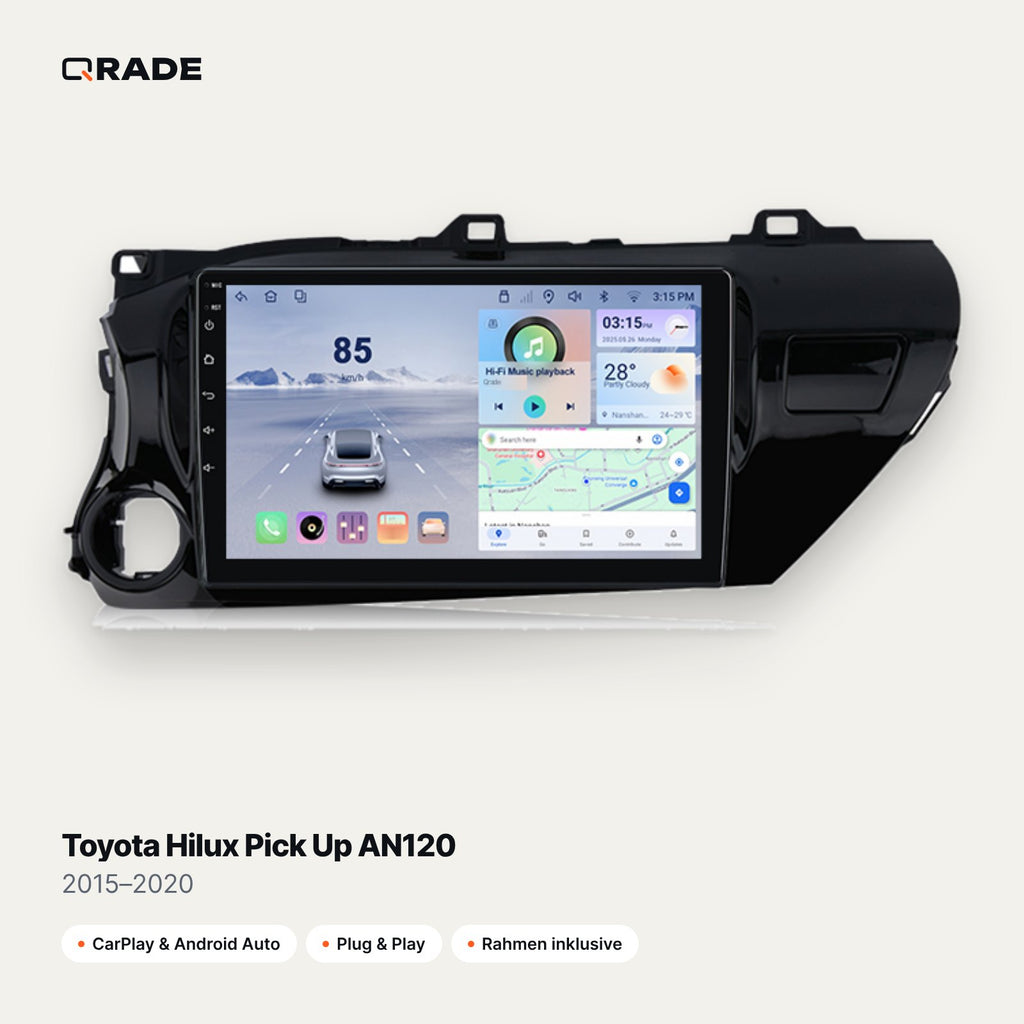Toyota Hilux Pick Up AN120 2015–2020 CarPlay Radio