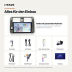 Toyota Land Cruiser Prado 150 (2009–2013) – Autoradio mit Wireless CarPlay & Android Auto