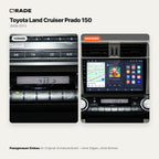 Toyota Land Cruiser Prado 150 (2009–2013) – Autoradio mit Wireless CarPlay & Android Auto