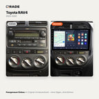 Toyota RAV4 (2003–2005) – Autoradio mit Wireless CarPlay & Android Auto