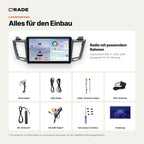 Toyota RAV4 (2012–2018) – Autoradio mit Wireless CarPlay & Android Auto (Rahmen RAV4-138 A)