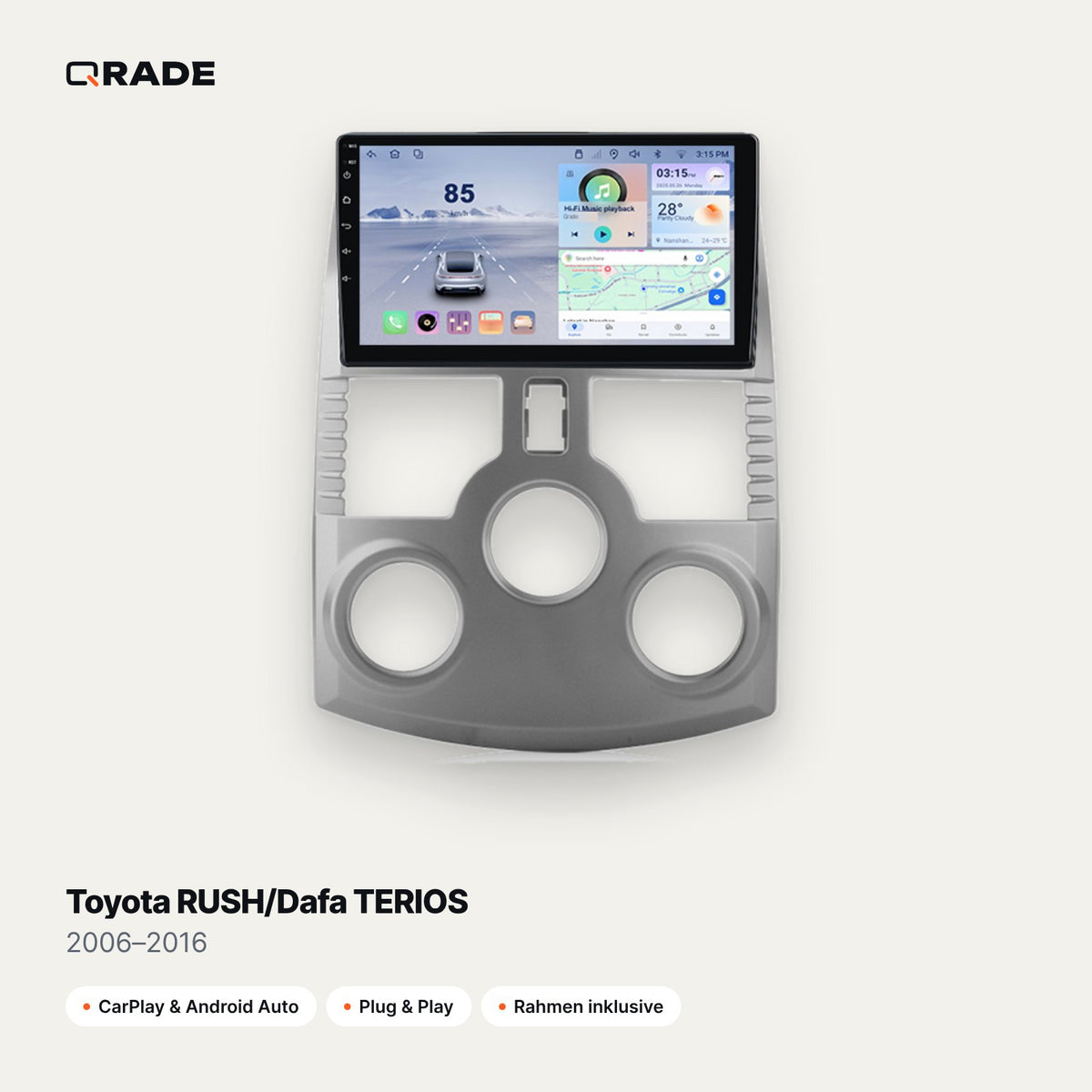 Toyota RUSH/Dafa TERIOS 2006–2016 CarPlay Radio