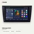 Qrade Autoradio für Volkswagen Golf 6 (2008–2016) mit Wireless CarPlay & Android Auto
