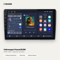 Qrade Autoradio für Volkswagen Passat B5/B6 (2004–2010), Rahmen schwarz mit Wireless CarPlay & Android Auto
