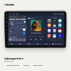 Qrade Autoradio für Volkswagen Polo 4 (2004–2010) mit Wireless CarPlay & Android Auto