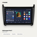Qrade Autoradio für Volkswagen Polo 5 (2008–2020) mit Wireless CarPlay & Android Auto
