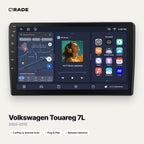 Qrade Autoradio für Volkswagen Touareg 7L (2002–2010) mit Wireless CarPlay & Android Auto