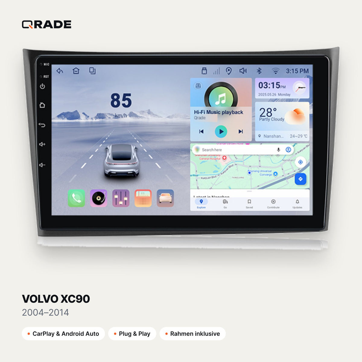 VOLVO XC90 2004–2014 CarPlay Radio
