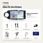 Toyota Yaris (2012–2017) – Autoradio mit Wireless CarPlay & Android Auto